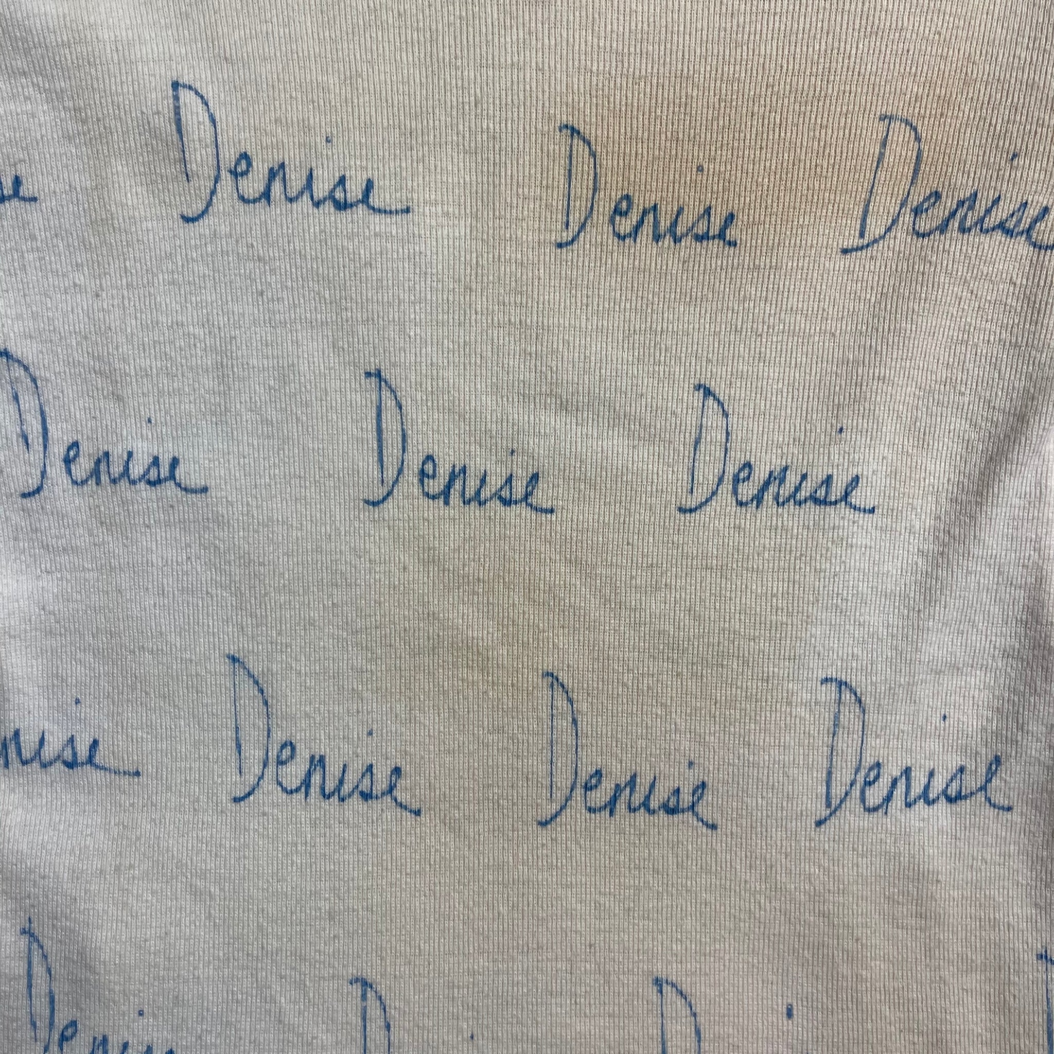 1960s "Denise" Stamped Long-sleeve Thermal Baby Tee