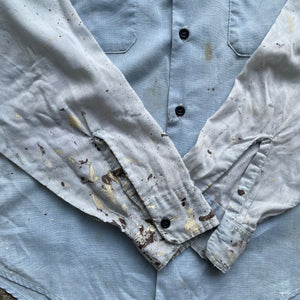 1960s Painted & Faded Chambray Button Up