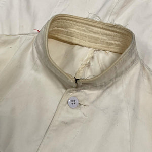 Chaqueta de chef con paneles blancos de la década de 1940