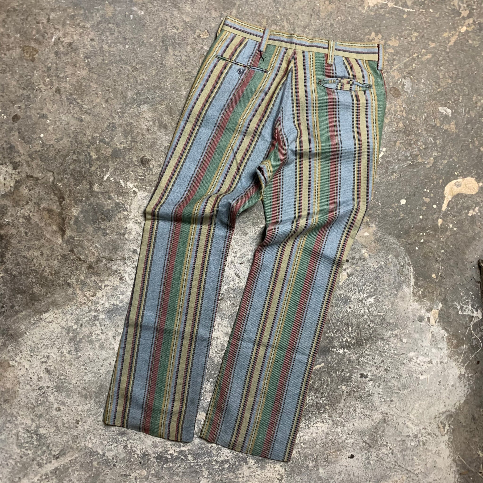 1960s Levis Sta Prest Rainbow Striped Slacks