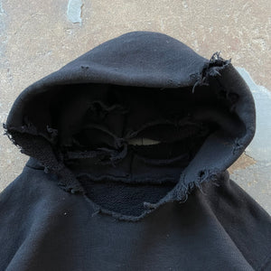 Sudadera de bebé con capucha Thrashed negra de los años 50