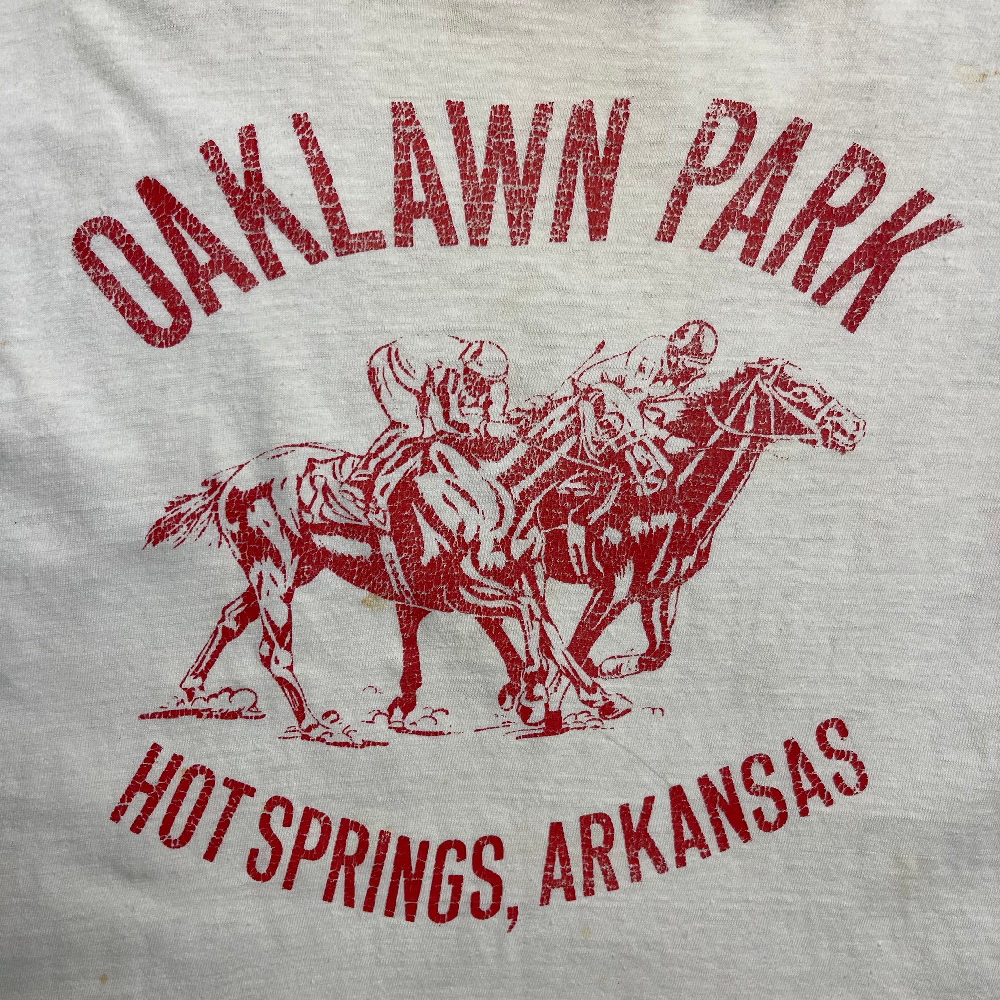 1960s "Oaklawn Park" Stained Ringer Teeshirt