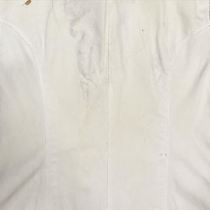 Chaqueta de chef con paneles blancos de la década de 1940