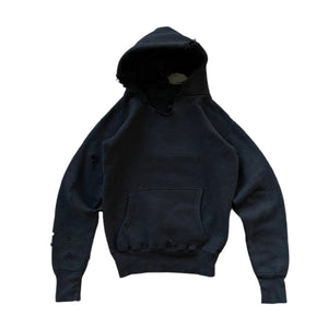 Sudadera de bebé con capucha Thrashed negra de los años 50