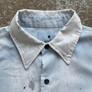 1960s Painted & Faded Chambray Button Up