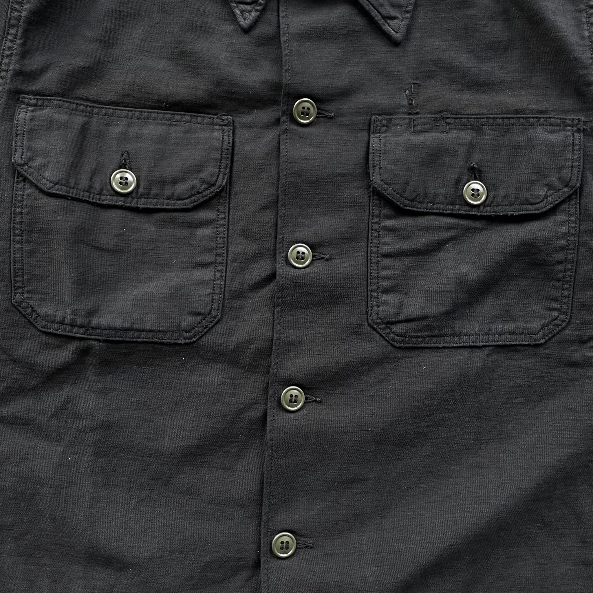 1960s Black Over Dyed U.S Military Field Shirt