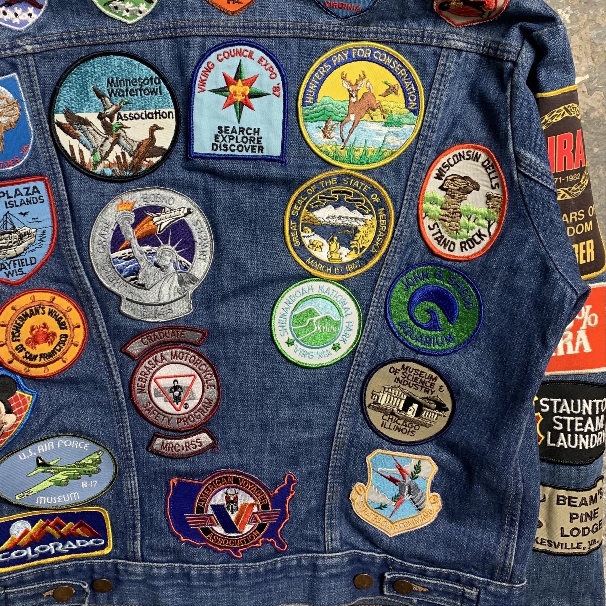 1970s Wrangler Multi Patch Denim Jacket