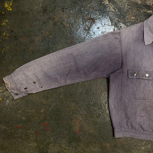 1960s HBT Cropped & Faded French Workwear Jacket