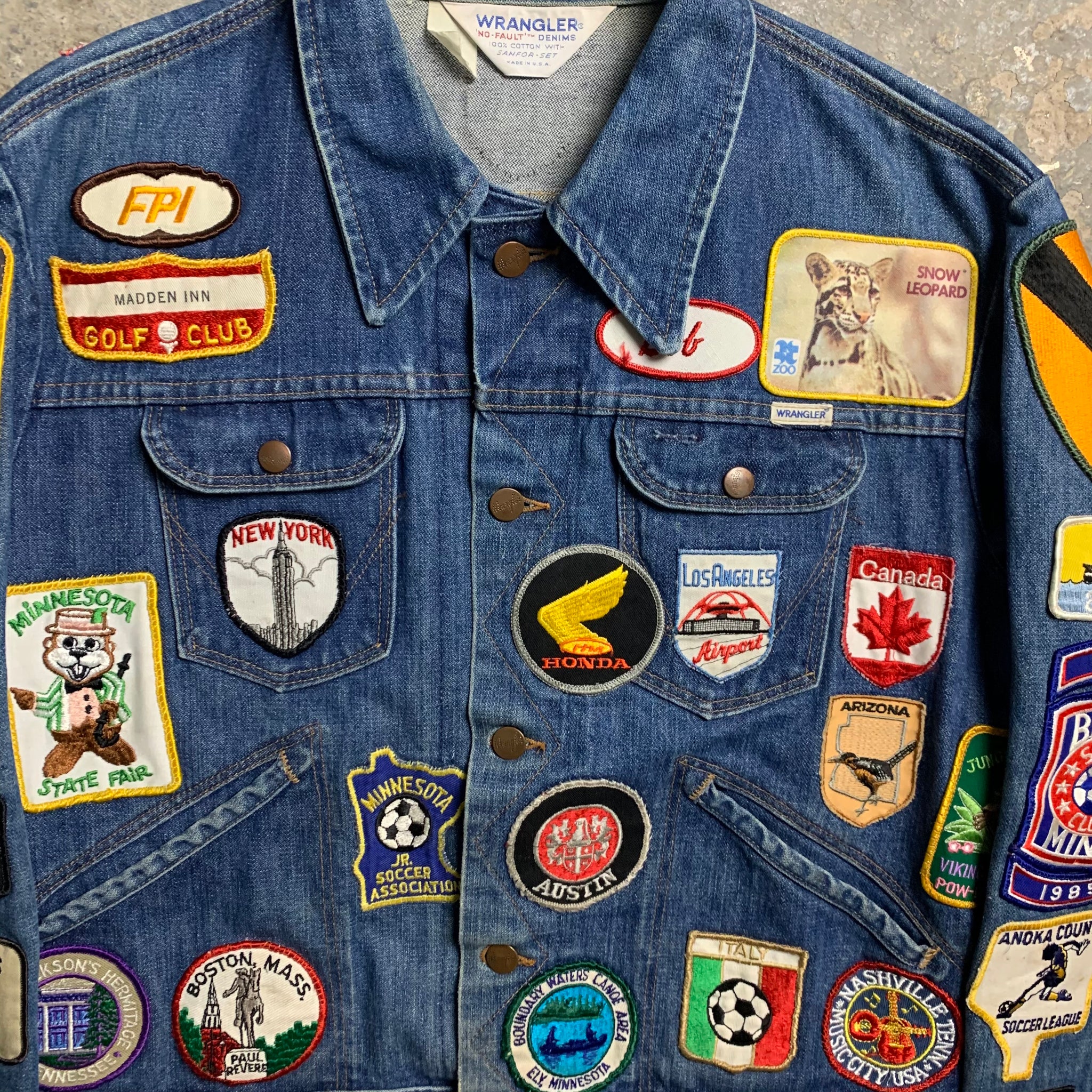 1970s Wrangler Multi Patch Denim Jacket