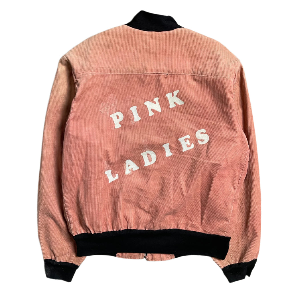 1960s Sunfaded "Pink Ladies" Corduroy Bomber Jacket